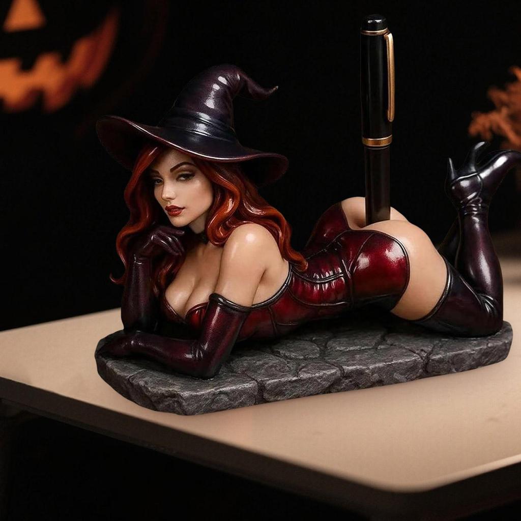 Αστεία Μάγισσα Θήκη Στυλό Σέξι Μάγισσα Φιγούρα Βιβλιοθήκης Με Θήκη Στυλό Άγαλμα Μάγισσας Θήκες Στυλό Για Χριστουγεννιάτικο Στολίδι Μαζική Ποσότητα