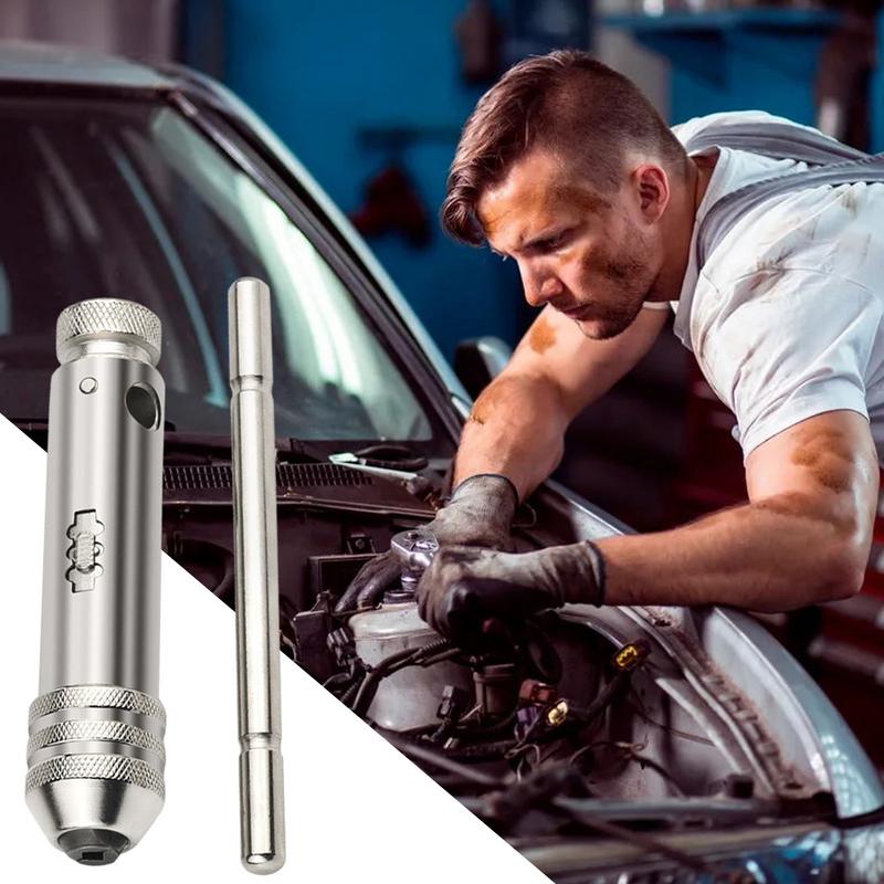 T Handle Ratchet Flexible Ratcheting T Handle Tap Wrench Handle Ratchet Tap Wrench Multipurpose Ratchet Tap Handle for Thread