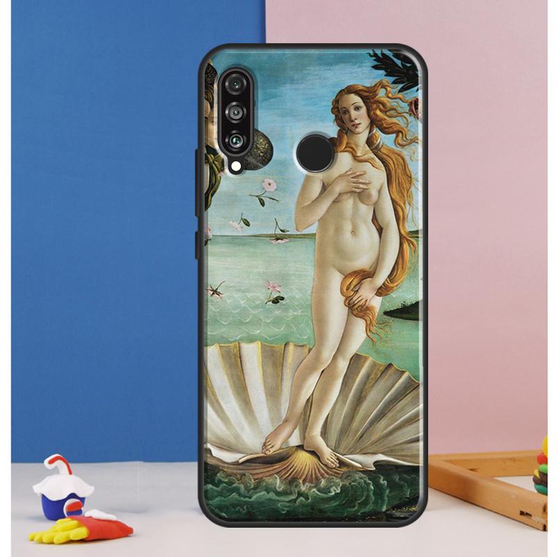 Art Painting Birth Of Venus Case For Huawei Nova Y73 Y72 Y70 Y90 Y60 Y61 Y91 12s 12i 11i 8i 9 10 SE P30 P40 Lite P60 Pro