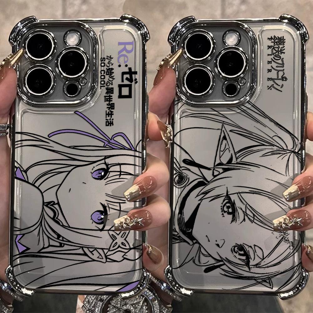 Anime Frierens Couple Hot Plating Phone Case For Samsung S26 S25 S24 S23 S22 S21 S20 FE Note20 Edge Plus Ultra 4G 5G Anti