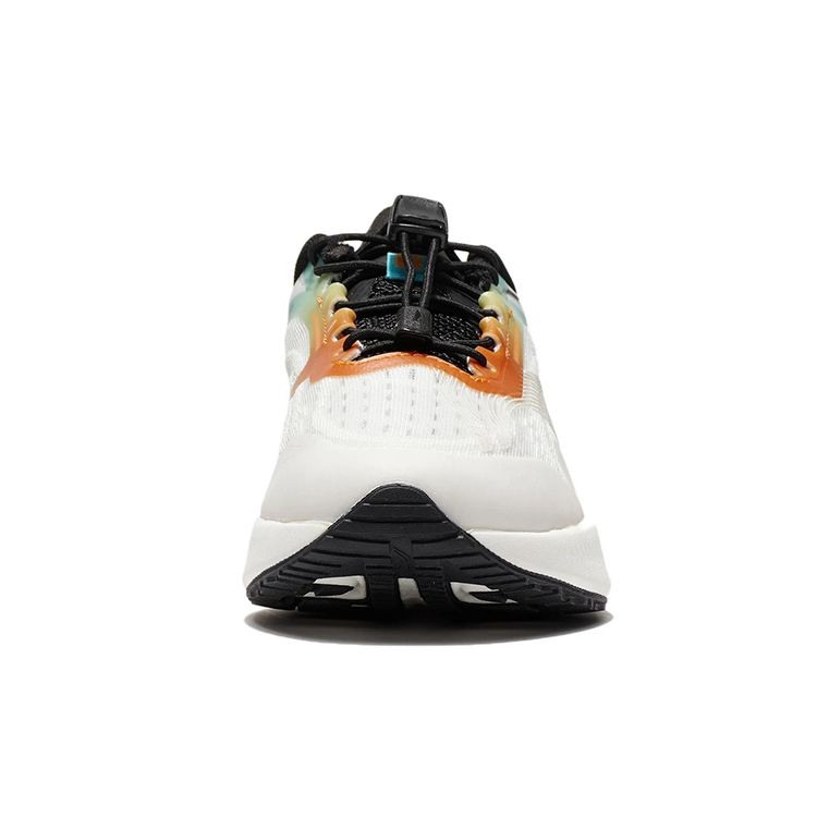 Li Ning Youth Ultra Light 19 Youth Version Non-Slip Shock Absorbing Wear-Resistant Low-Top Running Shoes Kids Sneaker White Orange YKFS018-1