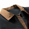 Herren Casual Retro Color-blocking Fliegerjacke, Herren Langarm Revers Mehrere Taschen Arbeitsjacke