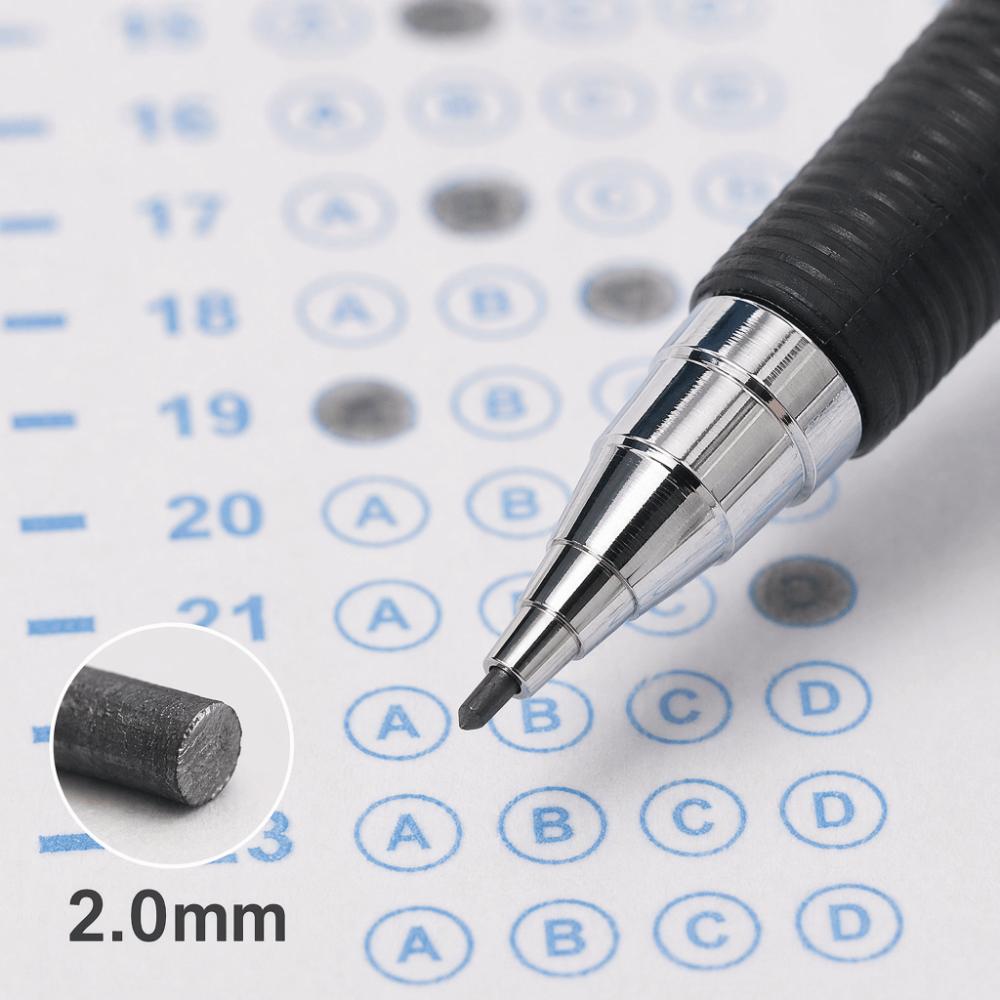 Press Using Mechanical Pencil 0.5/0.7/2.0mm 2B Sketch Writing Pencils  School Office