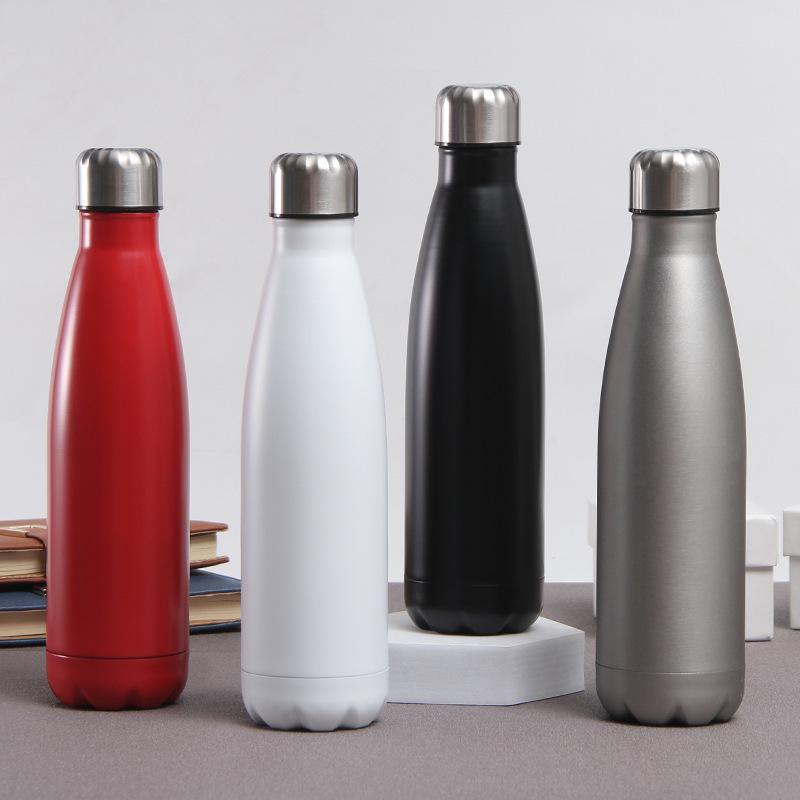 Portable  Large Capacity  Thermos Cup 500ml Vacuum Flasks Portable Stainless Steel Thermos Cup Water Bottle Travel Tea Mug Office Thermos Cup