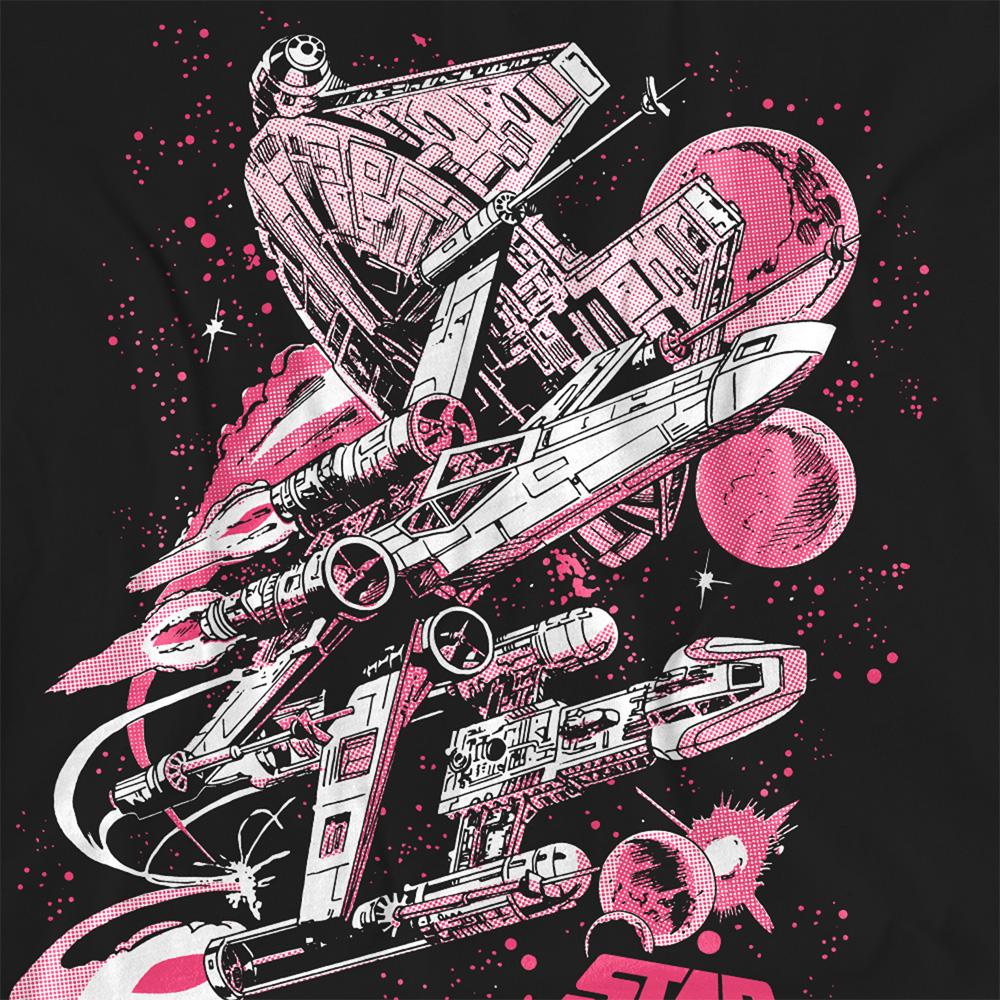 Star Wars Womens/Ladies Retro Comic T-Shirt