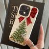 Bows Christmas Tree Phone Case, Suitable for iPhone 17, 16, 15, Plus, Pro, Max Series Phones - Ideal for Use As a Gift