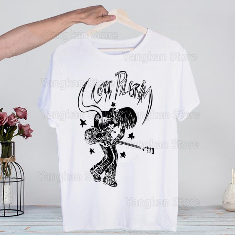 Scott Pilgrim Printing Street Style Casual Short Sleeve Men T Shirt O-neck Tshirt Male T-shirt