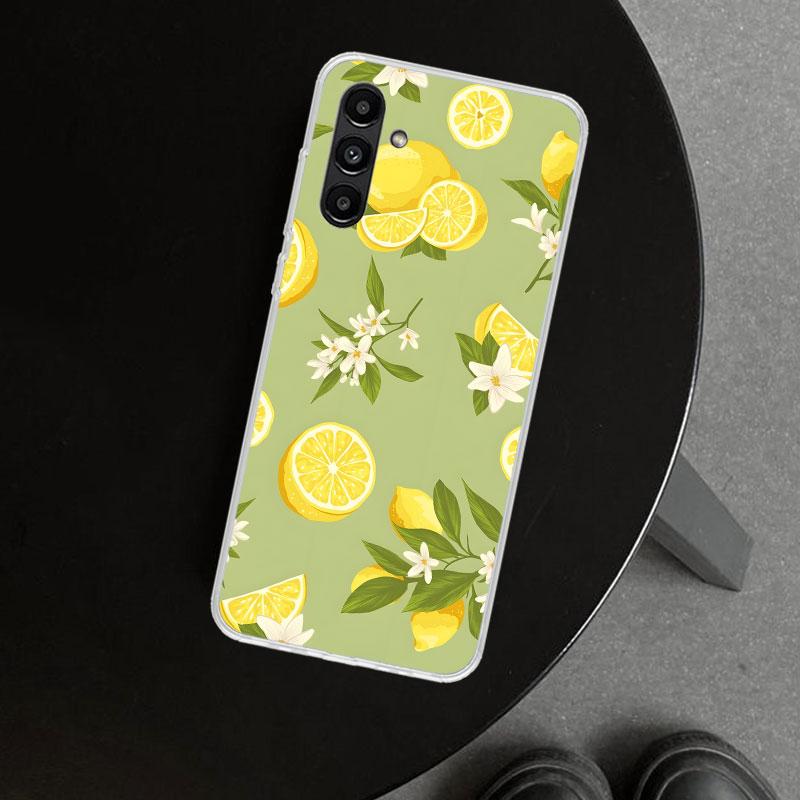 Summer Fruits Lemon Phone Case Cover for Samsung Galaxy A17 A16 A26 A36 A56 A57 A37 A15 A25 A35 A55 A14 A24 A34 A54 A13 A23 A33