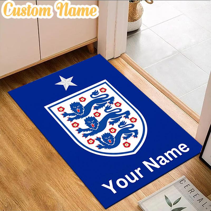 Custom Name England National Rug, Office Rug, Chair Rug, Carpet for Living Rooms, Doormat Game Rug Home Decor Christmas Gifts