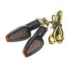 2PCS Motorcycle LED Turn Signal Light Motorcross Short Indicator Blinker Side Lights For Yamaha Kawasaki Honda Suzuki Motorbikes