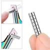 YIKOOLIN 10/50PCS Mini Round Magnets Set Cat Eye Design for Acrylic Nail Clippers Measuring Artificial Nail Length Compatible