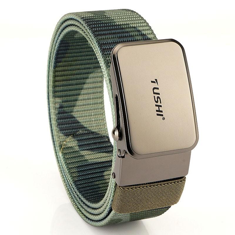 3.5 Roller Automatic Buckle Belt Men s Casual Business All-matching Thick Nylon Batch 120cm