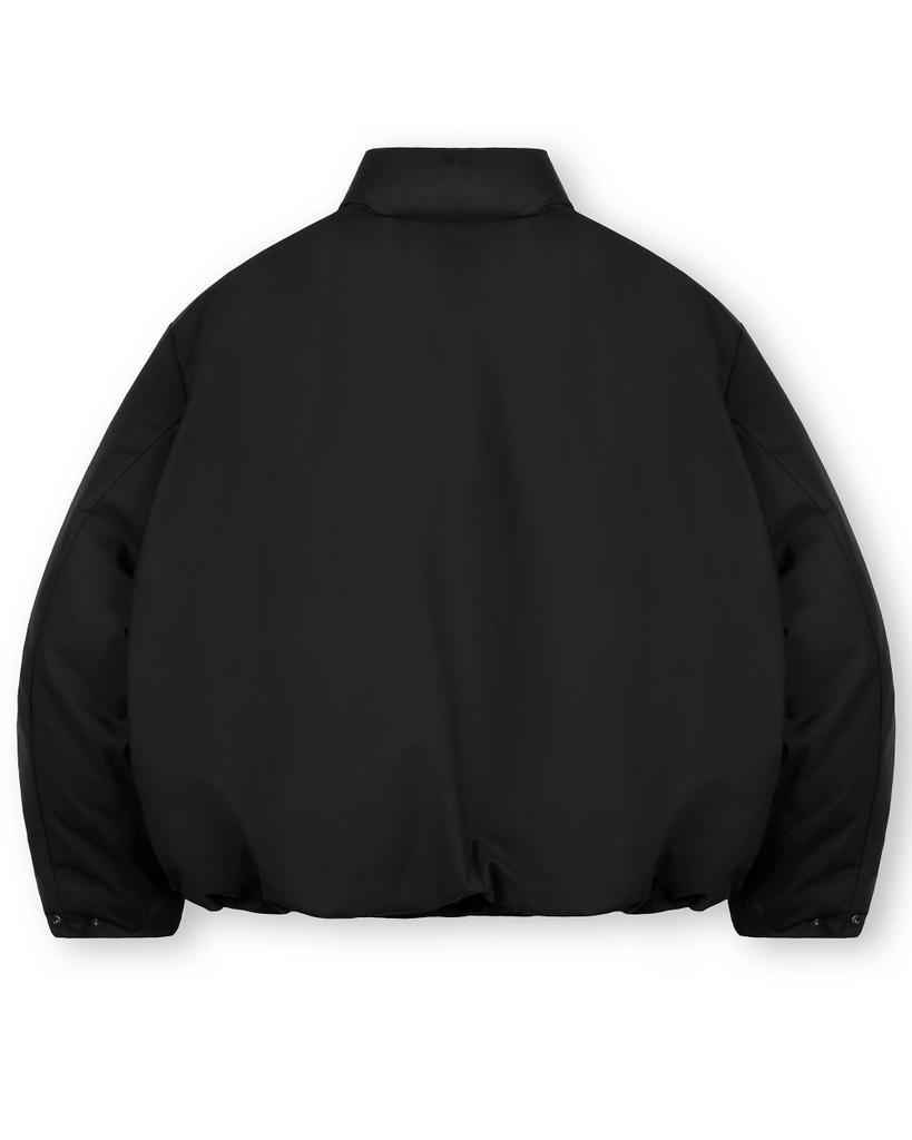 Beslow Oversized Minimal Puffer Down Jacket Black