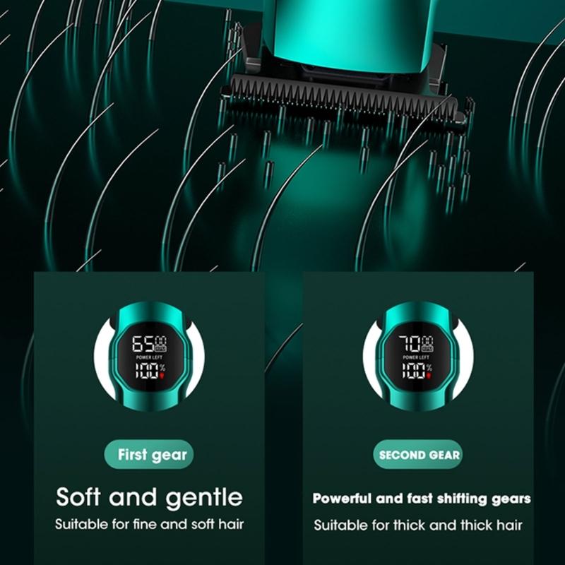 Hair Clippers for Men Professional Cordless Barber Clippers Hair Cutting Rechargeable Men Hair Clippers with LCD Dispaly
