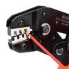 IWISS SN-48BE Ratchet-Type Crimping Pliers, Open Barrel, for Faston Terminals, EDM Cut, Compatible with 0.14-1.5mm² Medium-Sized Terminals