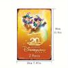 1pc Disney Official 20th Anniversary Metal Sign - Disneyland Paris Vintage Collectible Wall Decor with Magical Characters, Heavy