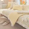 Pastoral Floral Pattern Sofa Cover Non-Slip Cotton Sofa Cushion Four Seasons Universal Sofas Towel Home Decoration Slipcover