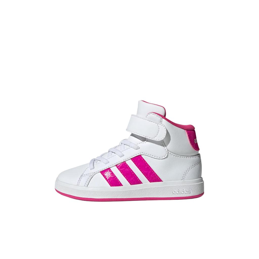 Adidas Grand Court Mid Fashion Comfortable Kids Sneakers Kids Sneakers White JR0806
