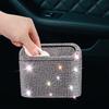 Car-mounted Diamond Waterproof Dustproof Multi-functional Trash Can Storage Barrel Box Bag Hanging Seat Back Special Creative