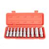 9/10/14/17-Piece E Torx Star Socket Set with 1/2 Inch Drive E4 To E24 Sizes for DIY Workshop Woodworking and Precision Tool