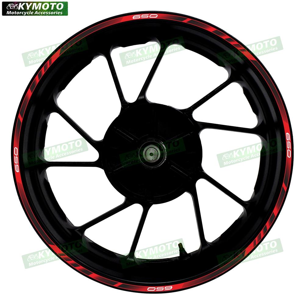 For Z650 Z 650 motorcycle accessories 17 inch front and rear wheel decals fairing hub reflective rim stripe sticker decoration