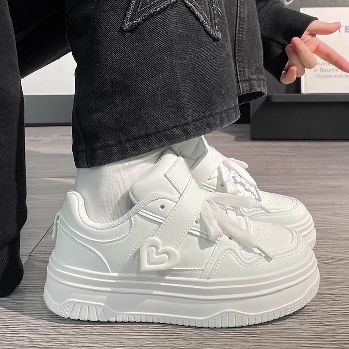 New spring platform ins tide niche student sports and leisure board shoes 35 белый