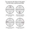 Golfball Mark Bubble Levels Measuring Tool Golfs Putting Aid Tool Round Bubble Levels High Precisions Reader Easy to Use