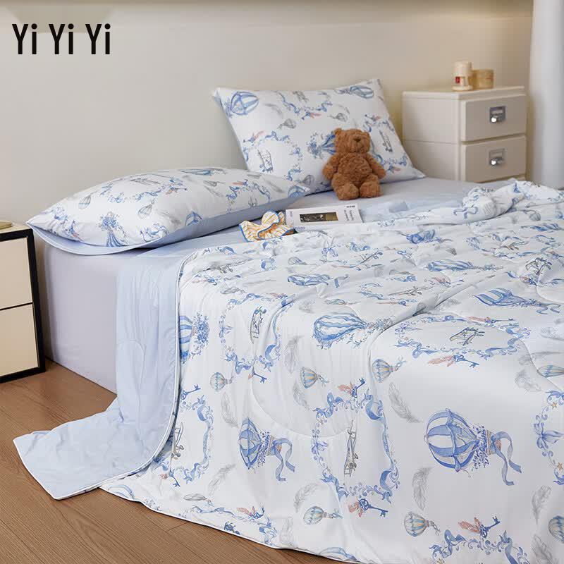 YIYIAI Cooling Print Summer Quilt