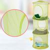 Clothes Storage Cage 3 Tiers Foldable Breathable Underwear Bra Door Organizer with Compartments Home Organization Tool