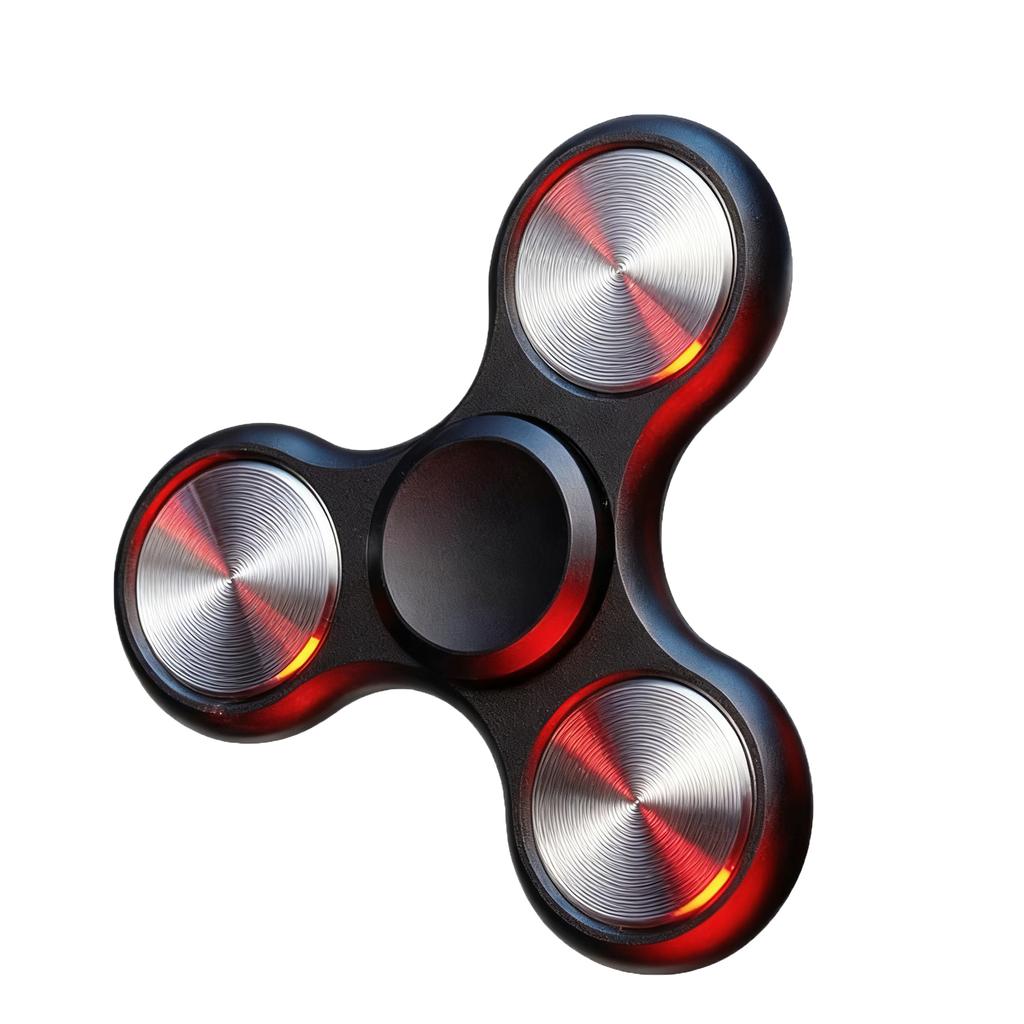 Fingertip Gyro Leaker Aluminum Alloy Finger Gyro Stainless Steel Big Three Magical Decompression Spinning Toy