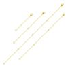 Adjustable Alloy Lobster Clasp Necklace Extension Chain for DIY Jewelry
