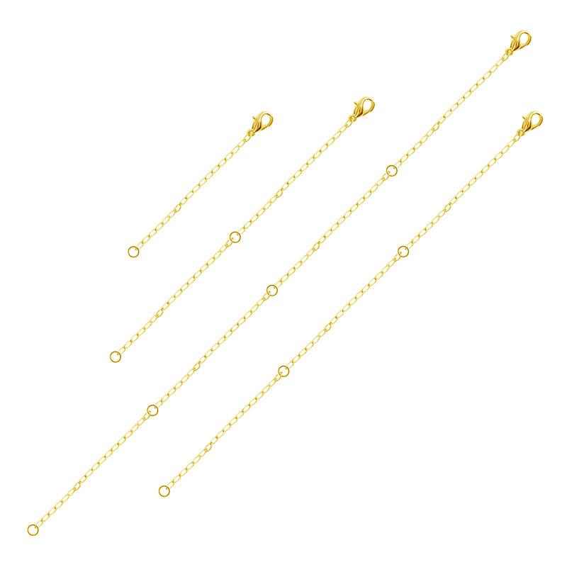 Adjustable Alloy Lobster Clasp Necklace Extension Chain for DIY Jewelry