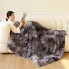 All-season Dormitory Small Blanket Nordic Style Polyester Crystal Velvet Sofa Blanket Simplicity Household Tie-dyed Nap Blanket