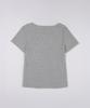 ROLAROLA Nubasic Lace Ribbed T-Shirt M/Gray