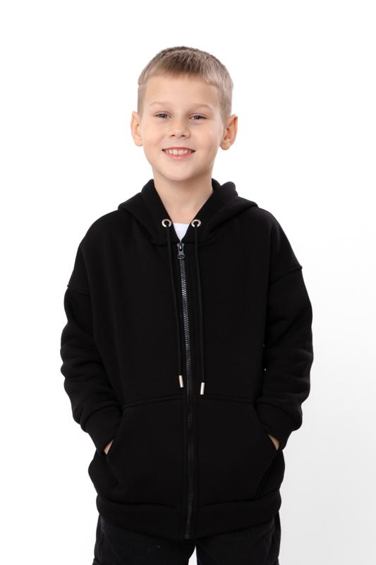 Boys' Warm Zip Hoodie – Plain Everyday Wear, Winter 6395-025-4 HC