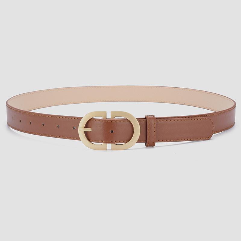 Trendy Minimalist Women's Pu Leather Belt Unique Fashionable Color Options Available