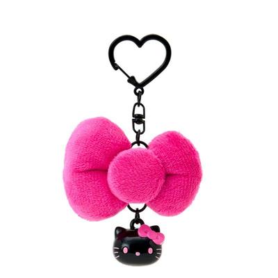 Sanrio Hello Kitty Kurdele Anahtarlık Siyah (Hello Kitty'i seviyorum ) Japonya YENİ