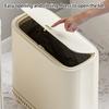 Bottom Suction Garbage Bin Sealed Cover Household Waste Container For Bathroom Kitchen Use