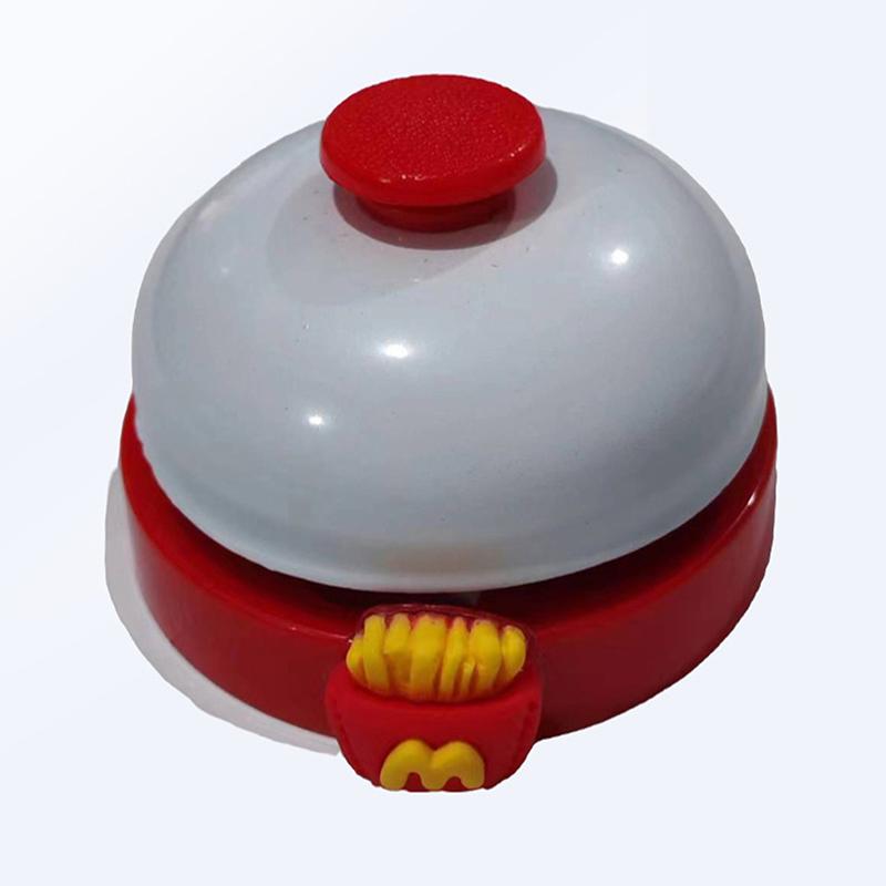 

1Pc Assorted Colors Modern Metal Hand Bell Needed Call Bell For Classroom Kitchen Restaurant Bar Pet Training Interactive Fun белый