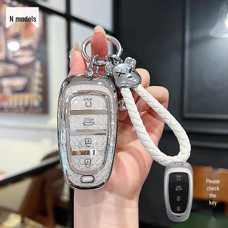 Tucson L Key Cover for Hyundai Elite Luxury Edition - Crystal Screen Style