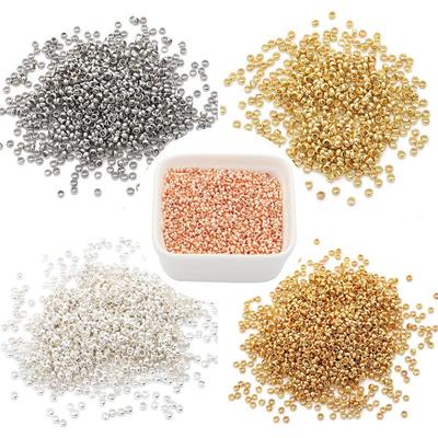 100 pz/borsa sfera di posizionamento in rame perline per collana fai da te bracciale orecchini creazione di gioielli accessori artigianali