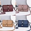 Borsa a tracolla piccola classica in PU per donna con design color block per l'uso quotidiano