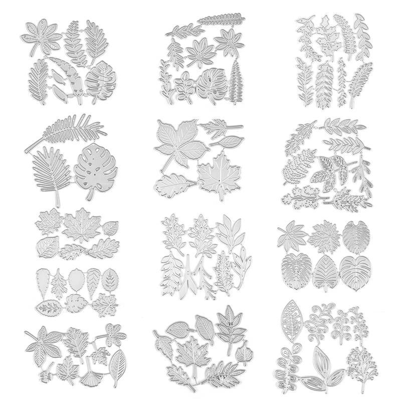 Leaf Cutting Dies Embossing Scrapbook Papercutting Greeting Cards Knife Mold Decorative Crafts Punch Stencil