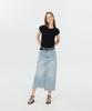 Potipo [W] Asymmetrical Cut Denim Skirt