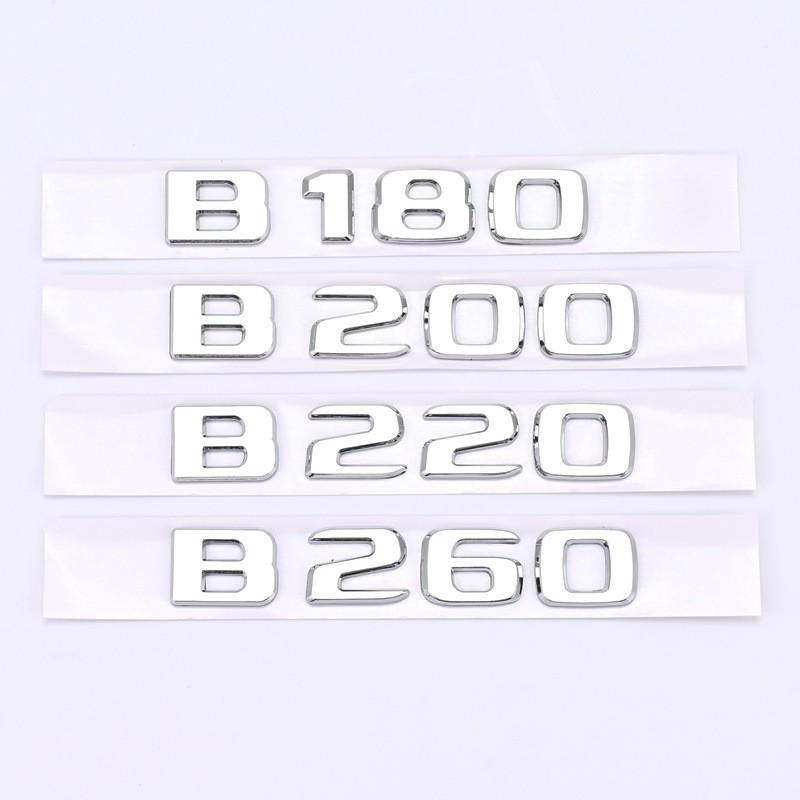 Emblemi Coda e Cilindrata Compatibili per Mercedes-Benz Classe B: B180, B200, B220, B260