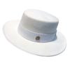 British retro style white fashion woolen jazz top hat women's hat trendy brand French celebrity versatile flat top hat