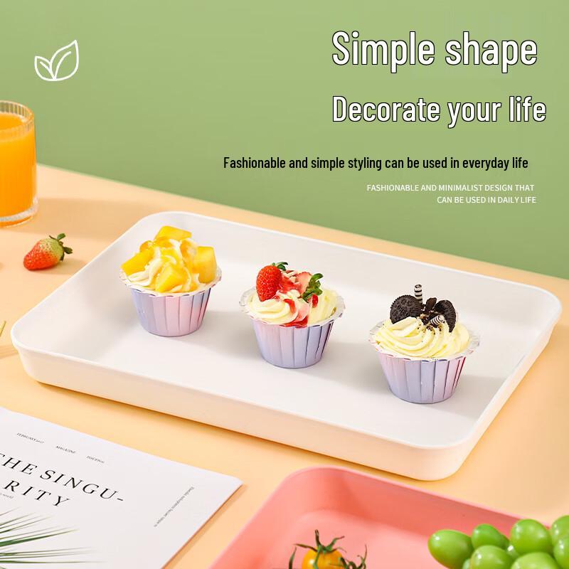Deepened Thickened Plastic Serving Tray