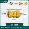 Aluminum-Plastic Pipe Clamp Sleeve 1216 - 4-Point Internal To 6-Point External Thread Copper Connector for Tap Water