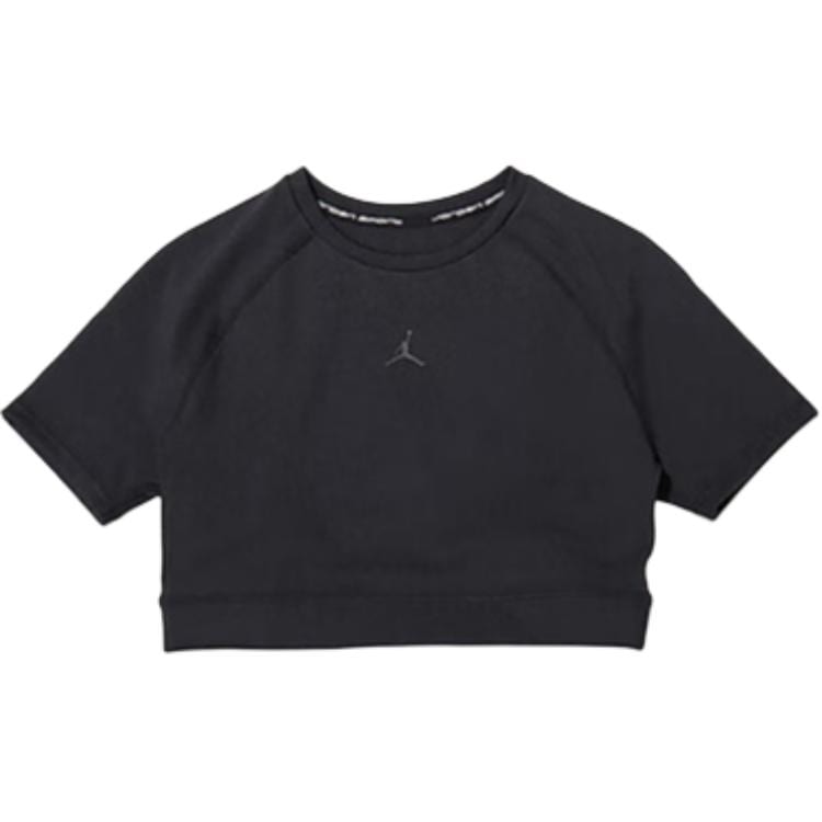 Jordan T Shirts Women's Black Crew Neck Moderate FV6928-010