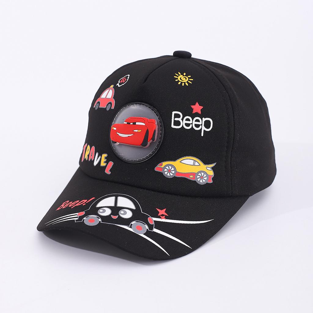 Hat Car Printing Led Light Cartoon Baseball Cap Sun Cap Spring And Autumn Men'S And Children'S Cap